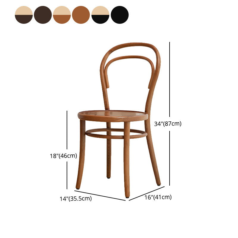 Silla de madera tradicional para comedor, cocina, silla trasera Windsor