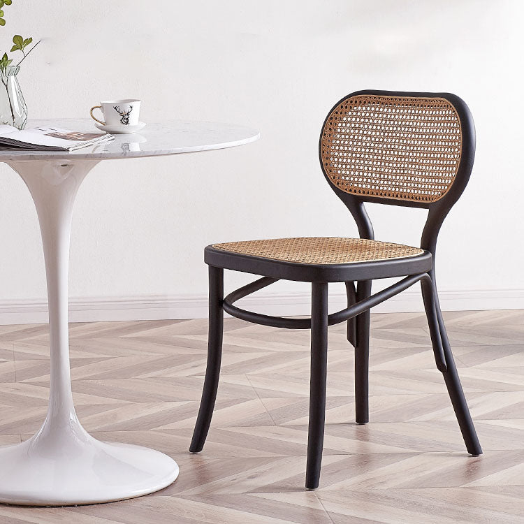 Silla tradicional de madera para comedor, cocina, silla lateral trasera King Louis