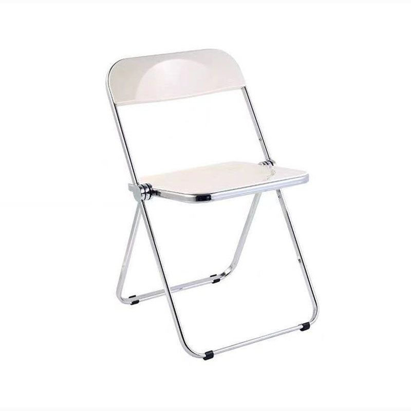 Plástico del diseño industrial que cena la silla lateral plegable de la parte posterior abierta sin brazos de la silla