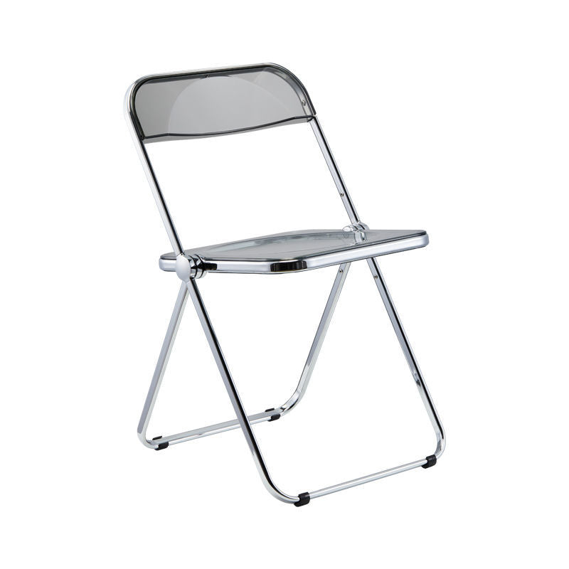 Plástico del diseño industrial que cena la silla lateral plegable de la parte posterior abierta sin brazos de la silla