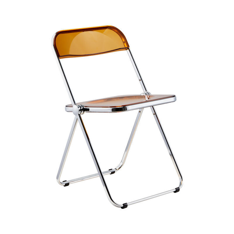 Plástico del diseño industrial que cena la silla lateral plegable de la parte posterior abierta sin brazos de la silla