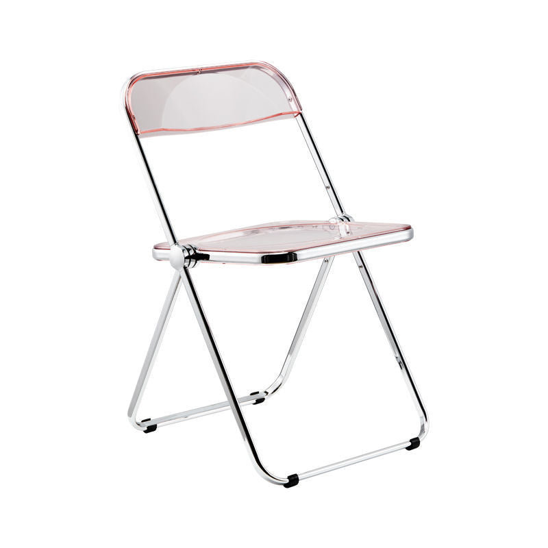 Plástico del diseño industrial que cena la silla lateral plegable de la parte posterior abierta sin brazos de la silla