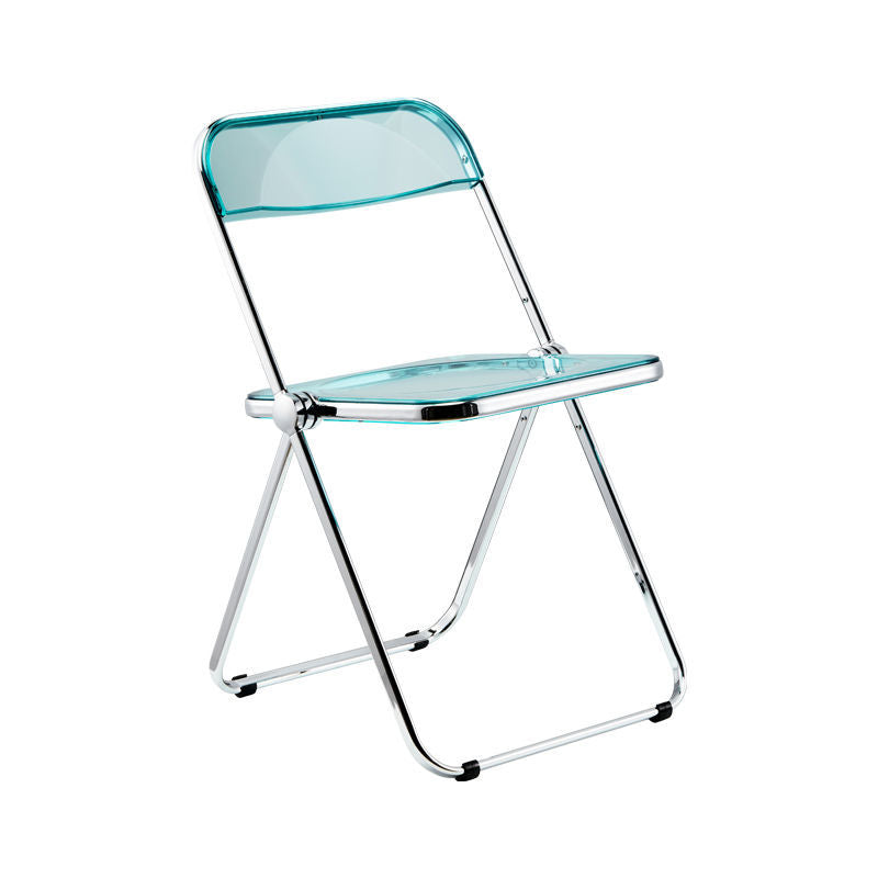 Plástico del diseño industrial que cena la silla lateral plegable de la parte posterior abierta sin brazos de la silla