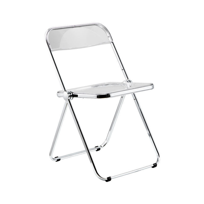 Plástico del diseño industrial que cena la silla lateral plegable de la parte posterior abierta sin brazos de la silla