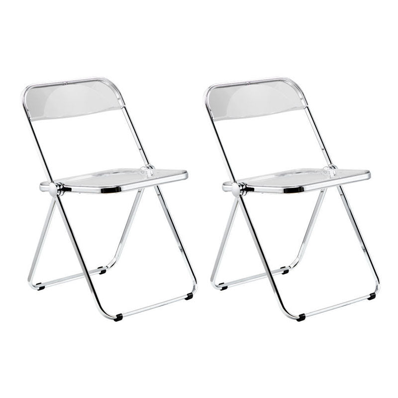 Plástico del diseño industrial que cena la silla lateral plegable de la parte posterior abierta sin brazos de la silla