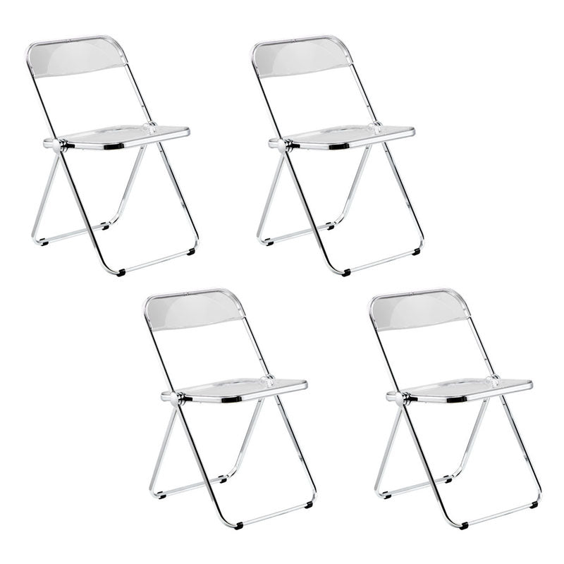 Plástico del diseño industrial que cena la silla lateral plegable de la parte posterior abierta sin brazos de la silla
