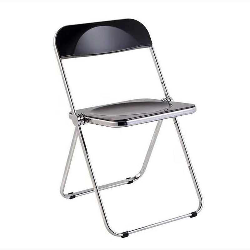 Plástico del diseño industrial que cena la silla lateral plegable de la parte posterior abierta sin brazos de la silla