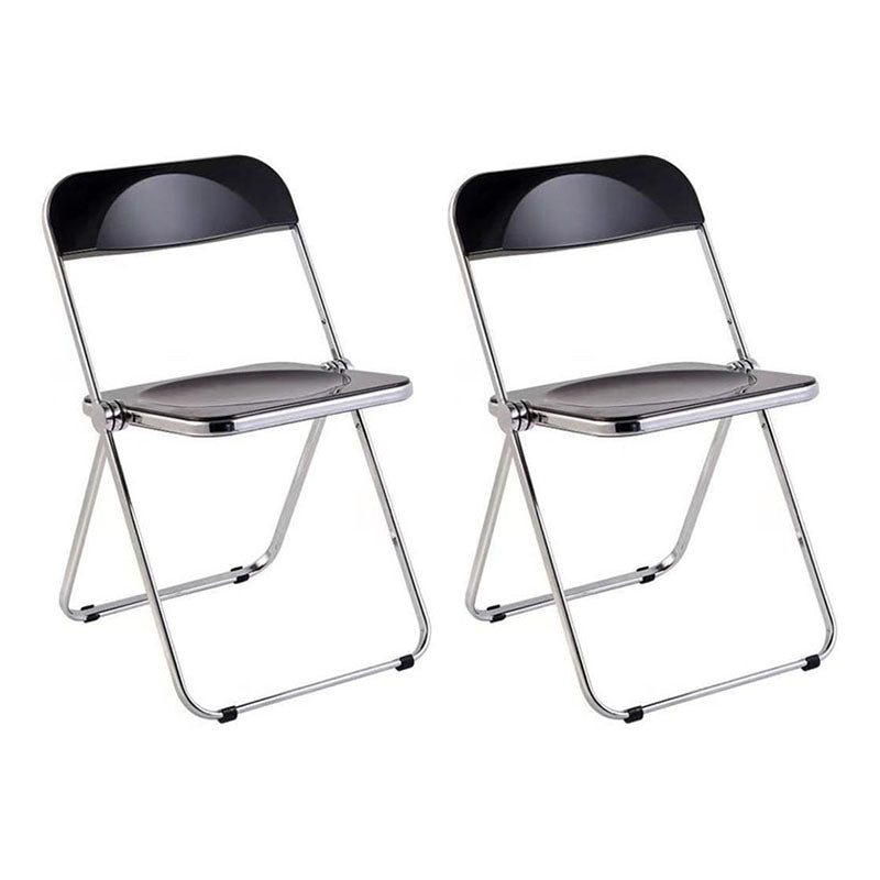 Plástico del diseño industrial que cena la silla lateral plegable de la parte posterior abierta sin brazos de la silla
