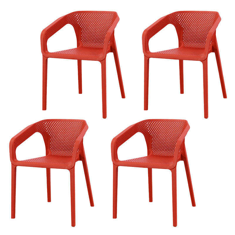 Sedia moderna sedia impilabile sedia da pranzo con gambe di plastica per cucina