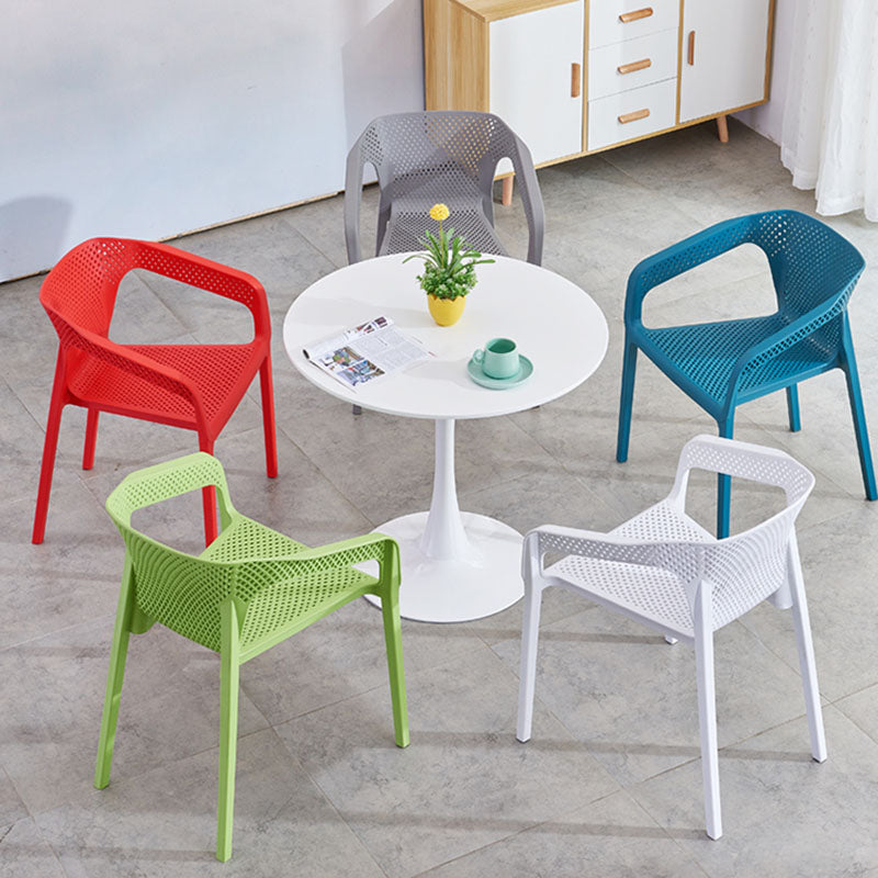 Sedia moderna sedia impilabile sedia da pranzo con gambe di plastica per cucina