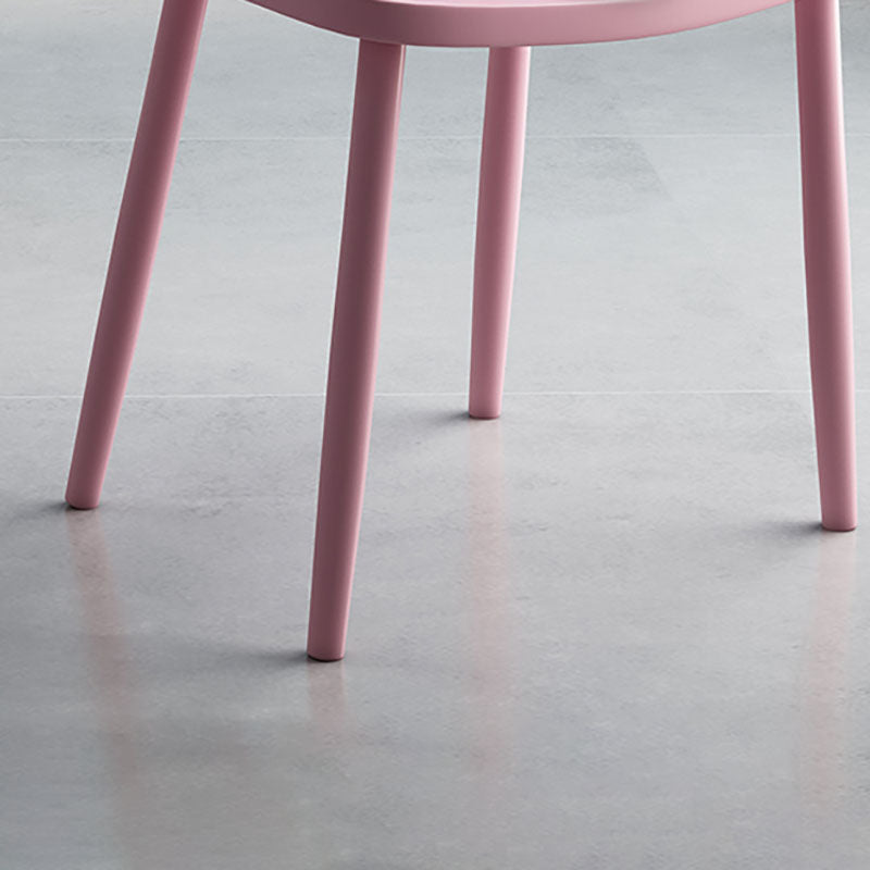 Silla lateral trasera Windsor colorida escandinava de plástico que cena la silla sin brazos