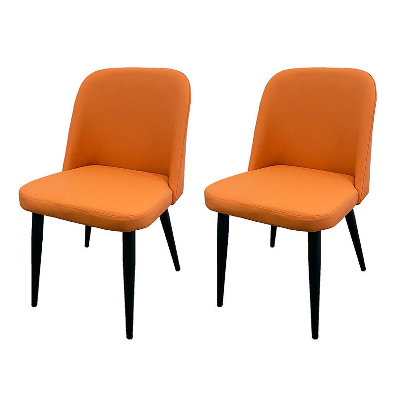 Silla de comedor contemporánea, silla sin brazos con patas de madera para cocina