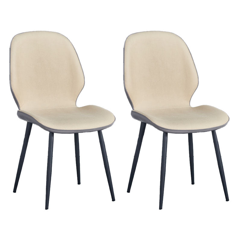 Sillas de comedor de cuero sintético de estilo industrial, silla con respaldo sólido para cocina