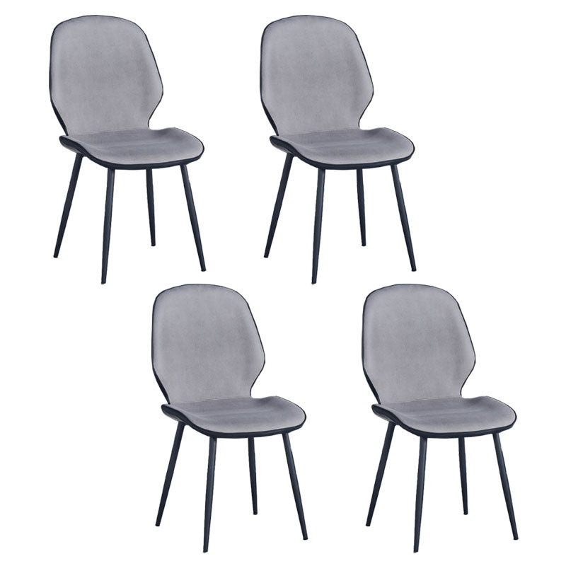 Sillas de comedor de cuero sintético de estilo industrial, silla con respaldo sólido para cocina