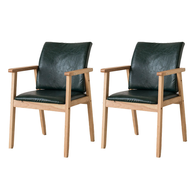 Fauteuil à dossier solide rembourré contemporain, finition mate, chaise de salle à manger pour la maison
