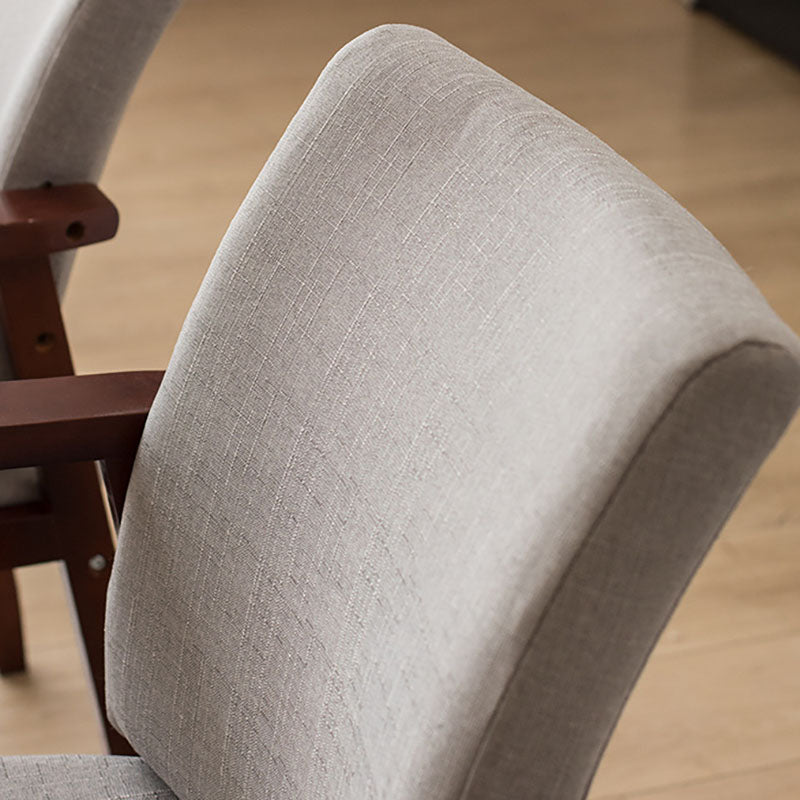 Fauteuil à dossier solide rembourré contemporain, finition mate, chaise de salle à manger pour la maison