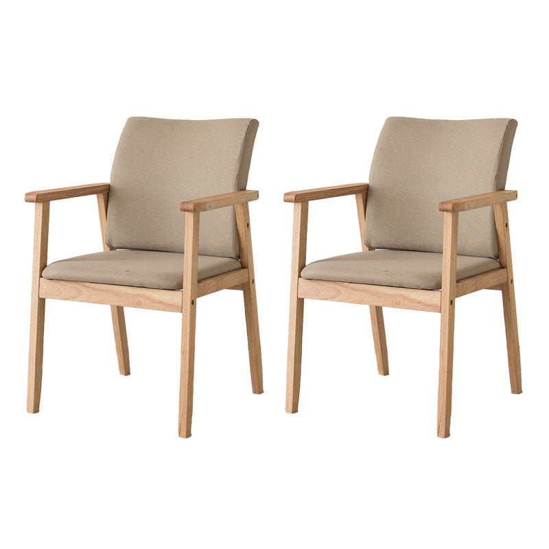 Fauteuil à dossier solide rembourré contemporain, finition mate, chaise de salle à manger pour la maison