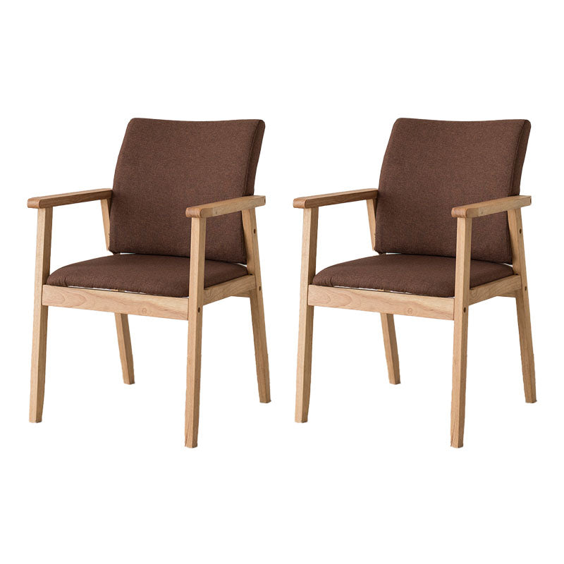 Fauteuil à dossier solide rembourré contemporain, finition mate, chaise de salle à manger pour la maison