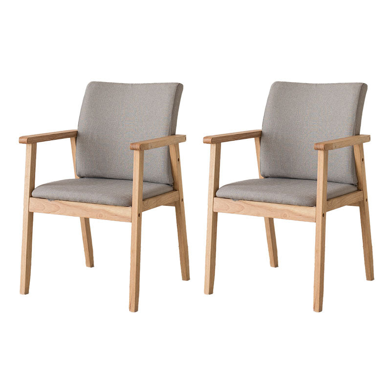 Fauteuil à dossier solide rembourré contemporain, finition mate, chaise de salle à manger pour la maison