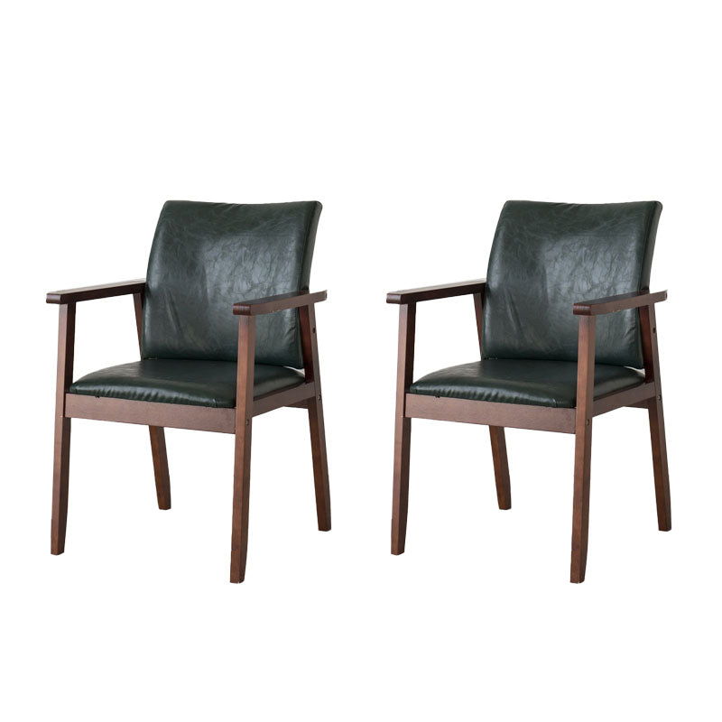 Fauteuil à dossier solide rembourré contemporain, finition mate, chaise de salle à manger pour la maison