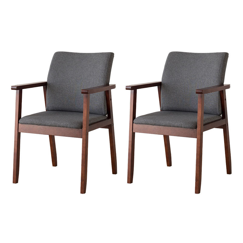 Fauteuil à dossier solide rembourré contemporain, finition mate, chaise de salle à manger pour la maison