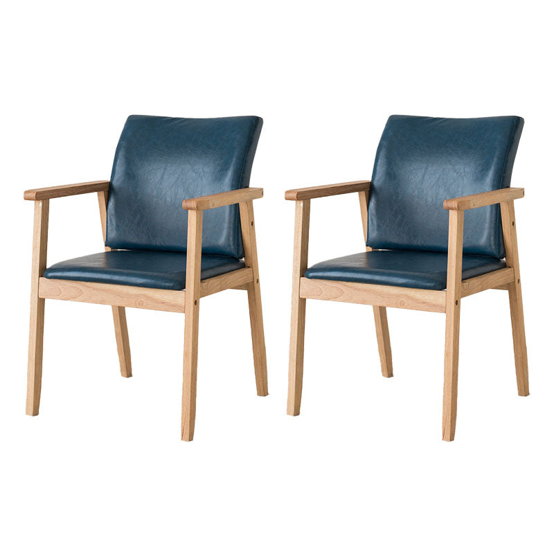 Fauteuil à dossier solide rembourré contemporain, finition mate, chaise de salle à manger pour la maison