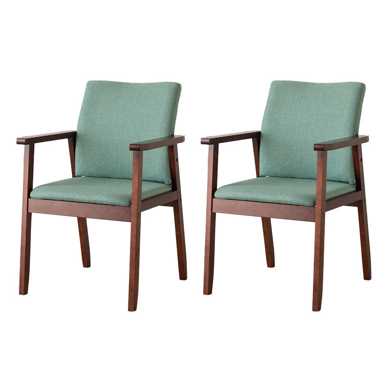 Fauteuil à dossier solide rembourré contemporain, finition mate, chaise de salle à manger pour la maison
