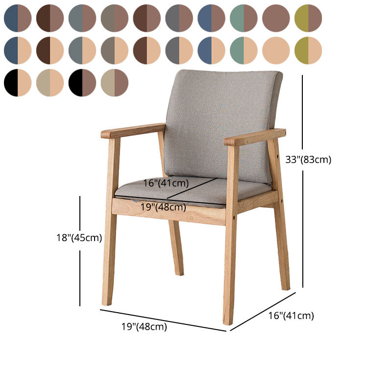 Fauteuil à dossier solide rembourré contemporain, finition mate, chaise de salle à manger pour la maison