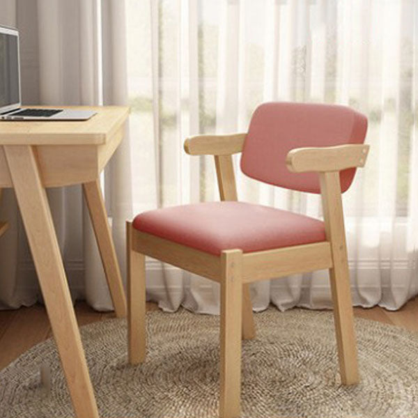 Sedia a braccio sedia a sedia aperta da pranzo contemporaneo con gambe di legno per cucina