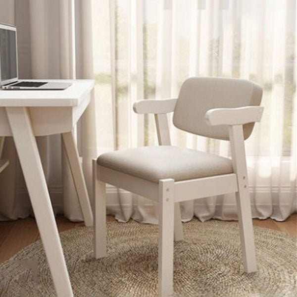 Sedia a braccio sedia a sedia aperta da pranzo contemporaneo con gambe di legno per cucina