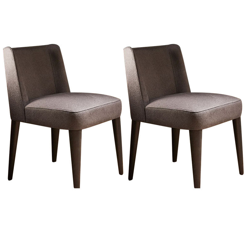 Silla Parsons de comedor contemporánea, silla sin brazos con patas de madera para cocina