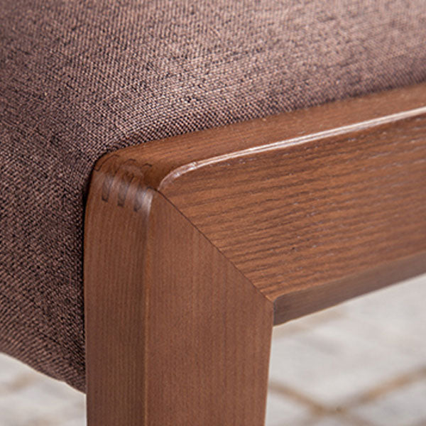 Silla Parsons de comedor contemporánea, silla sin brazos con patas de madera para cocina