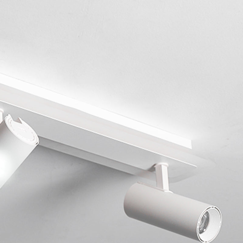 Zylindrische Form LED -Schiene Deckenlampe moderne Eisenspülhalterung für Esszimmer