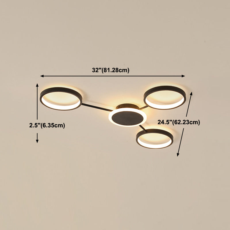 Ringe Metall Deckenmontage Leuchte moderne LED-Deckenleuchte