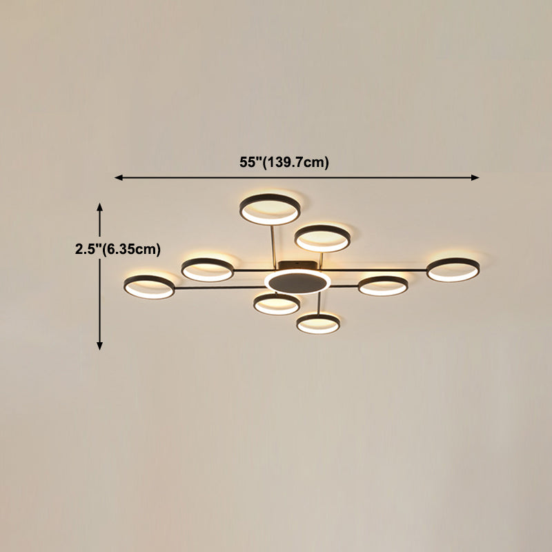 Ringe Metall Deckenmontage Leuchte moderne LED-Deckenleuchte