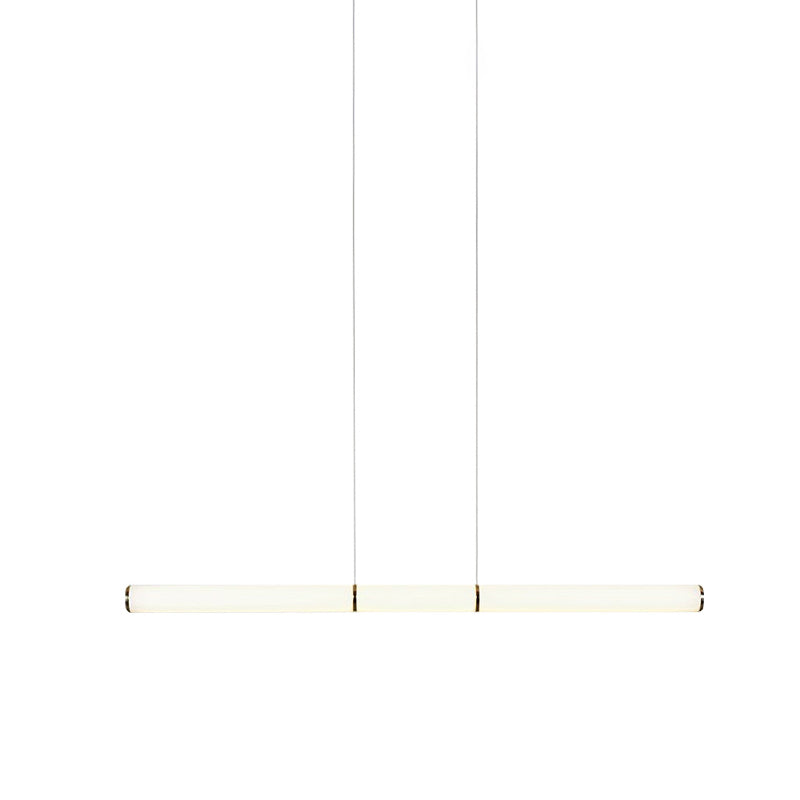 Lámpara lineal de lámparas de luz de cobre de cobre moderna con tono acrílico