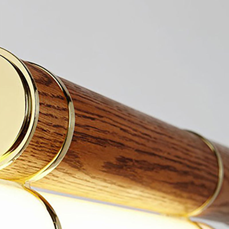 Lámpara lineal de lámparas de luz de cobre de cobre moderna con tono acrílico