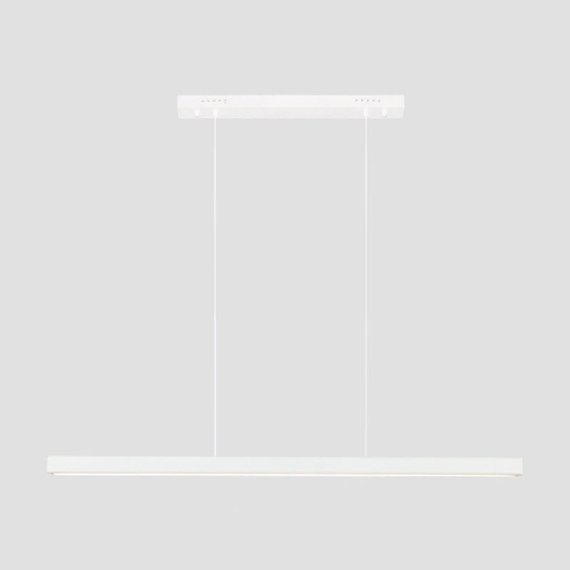 Luces de isla lineal de estilo simple lámparas colgantes de led de restaurante de 1 luces con sombra acrílica