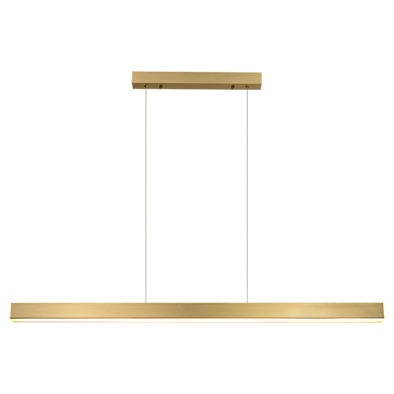 Lámparas lineales de lámparas de luz de cobre de estilo simple lámparas colgantes de restaurantes lineales de 1 luces