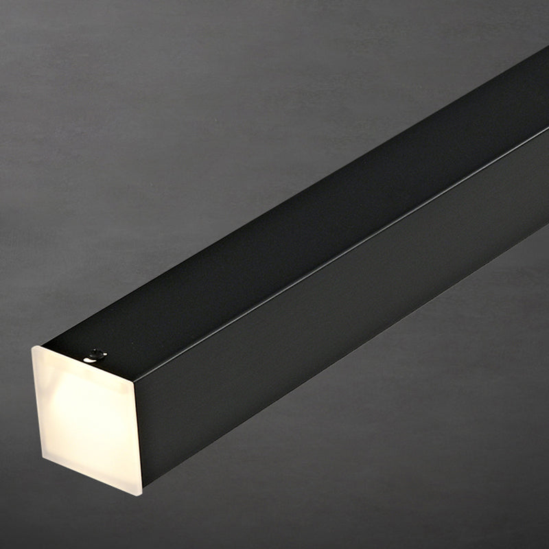 Lámparas lineales de lámparas de luz de cobre de estilo simple lámparas colgantes de restaurantes lineales de 1 luces