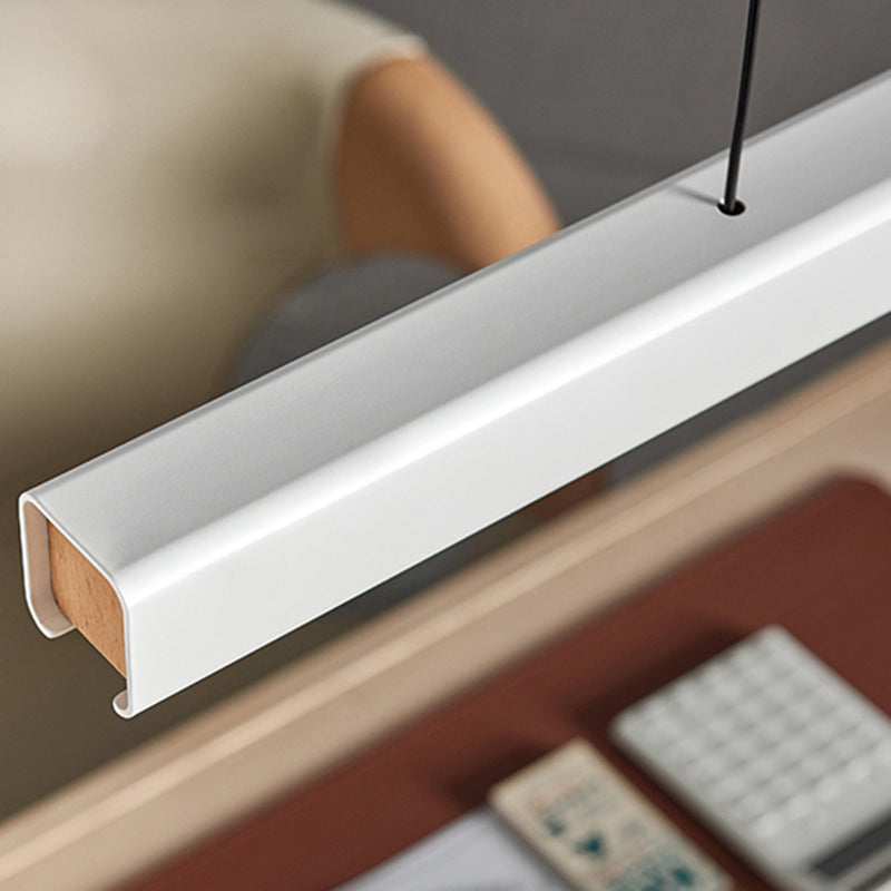 Lámpara de suspensión LED de restaurante LED de 1 luces lineales de 1 luces lineales Lámparas de iluminación de metal isla de metal