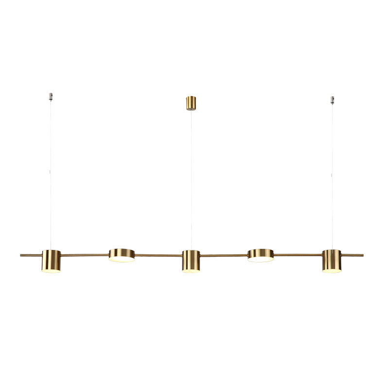 Lámparas modernas de restaurantes LED de restaurante múltiple de cilindro con sombra acrílica