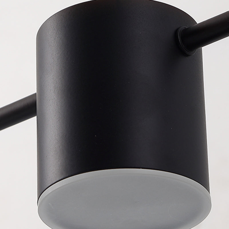 Lámparas modernas de restaurantes LED de restaurante múltiple de cilindro con sombra acrílica