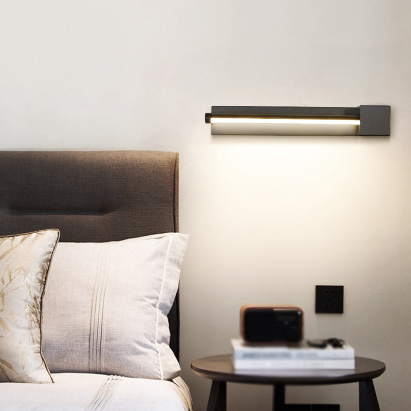 Moderne Metall Wandleuchte rotatable 12 "breit LED -Wandleuchten für Wohnzimmer