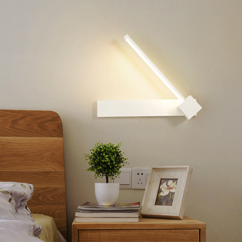 Moderne Metall Wandleuchte rotatable 12 "breit LED -Wandleuchten für Wohnzimmer