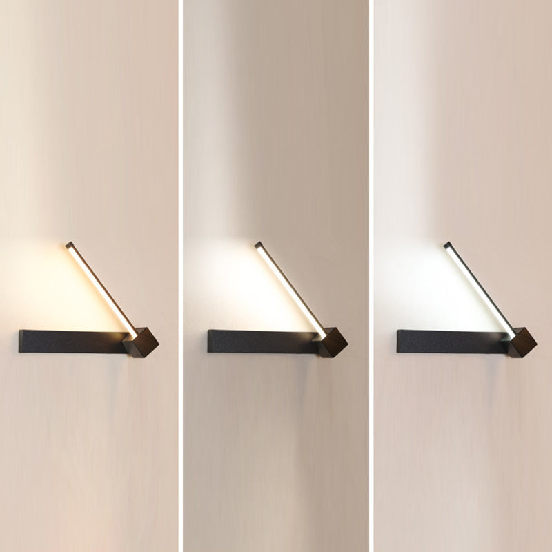 Moderne Metall Wandleuchte rotatable 12 "breit LED -Wandleuchten für Wohnzimmer