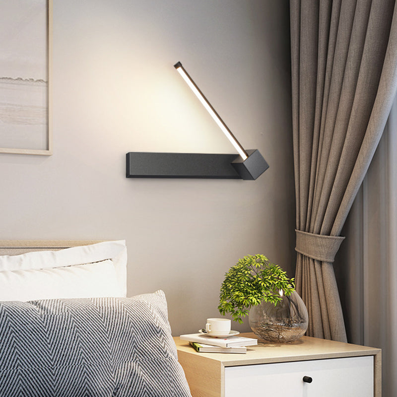 Moderne Metall Wandleuchte rotatable 12 "breit LED -Wandleuchten für Wohnzimmer