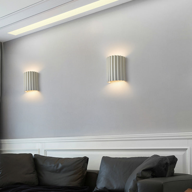 Luz de pared de resina nórdica Cilíndrico colorido 2 luces apliques de pared para sala de estar