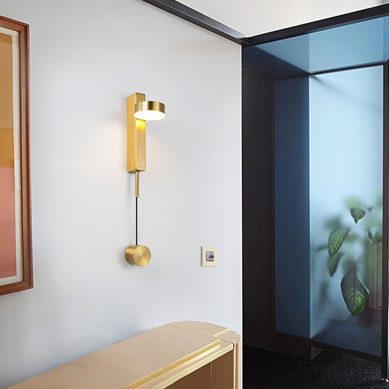 Luz de pared de metal moderna LED geométrica Rotable LED Spl aplanador para sala de estar