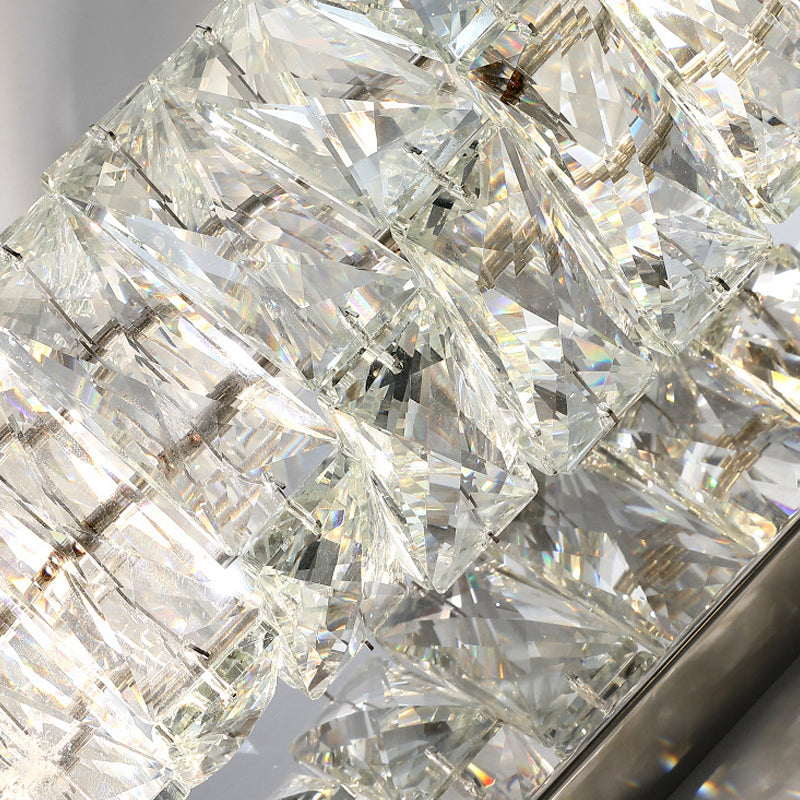 Postmodern Crystal Wall Light Geometric Shape Wall Sconce Lamp for Living Room